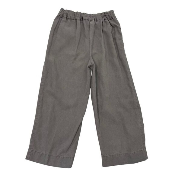 J. Crew Point Sur Linen Blend Cropped Wide Legs Pants Lilac Gray size 0 Petite - Picture 4 of 7